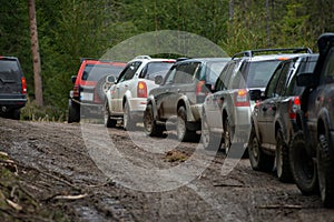 Muddy Trails: Off-Road Excursion Through the Forest photo