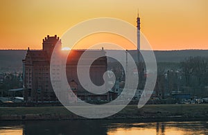 former grain elevator in plock