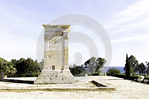 Villajoyosa, Spain. Roman funerary monument - Tower of Sant Josep, Torre de Sant Josep photo