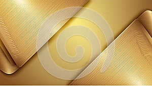 Abstract background of golden diagonals lines. photo