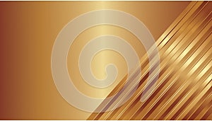 Abstract background of golden diagonals lines. photo