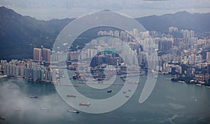 Tuen Mun in aerial view