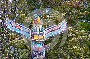 Totem Pole in Vancouvers Stanley Park