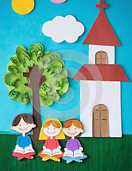 Bible studies under a tree