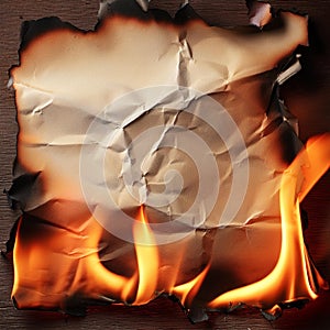 Paper background. Burning paper texture suitable as background.