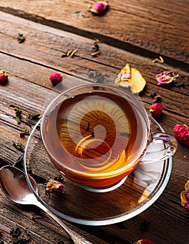 Herbal Tea Cup Background