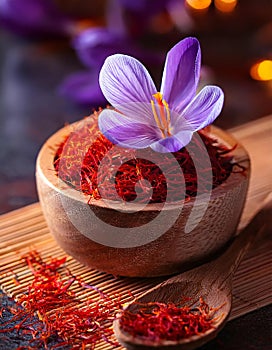 Saffron flowers.