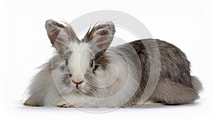 Angora Rabbit, isolated on a white background