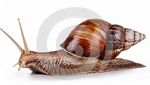 Lunged Snail, isolated on a white background