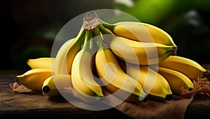 Pile of fresh bananas. Fresh healthy pile of bananas