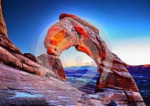 Generated image of arch rock formation