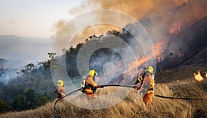 Wildfire Fighters in Action