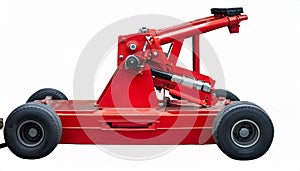 Red Hydraulic Mobile Crane