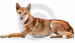 Australien Dingo, isolated on a white background, Ultra Realistic photo