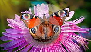 Colorful Peacock Butterfly. A beautiful Peacock (Anartia Jatrophae) butterfly photo