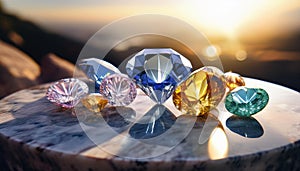 Radiant Gems: A Dazzling Display of Opulence.