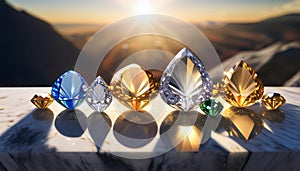 Radiant Gems: A Dazzling Display of Opulence.