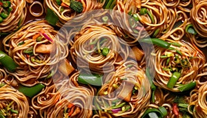 Chow Mein pattern - Food Pattern - Generated by Ai.