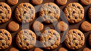 Cookies pattern - Food Pattern - Generated by Ai.