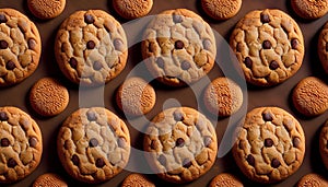 Cookies pattern - Food Pattern - Generated by Ai.