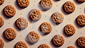 Cookies pattern - Food Pattern - Generated by Ai.