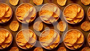 Crisps pattern - Food Pattern - Generated by Ai.