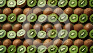 Kiwi - Food Pattern - Generated by Ai.