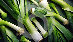 Leek - Food Pattern - Generated by Ai.