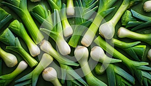 Leek - Food Pattern - Generated by Ai.