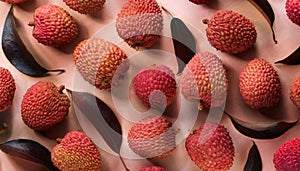Lychee - Food Pattern - Generated by Ai.