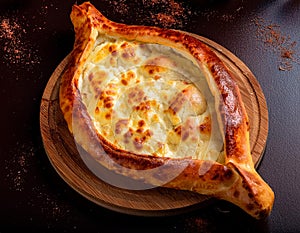 Cheese pide. Turkish special pide close up