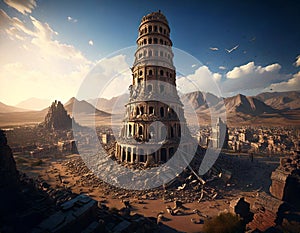 Tower of Bable in decay.