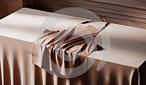 Minimalist Apron Mockup Color of the year 2025 mocha mousse