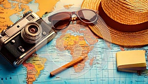 Illustrative holiday image in sunny colors.