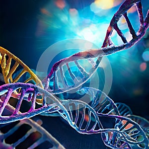 DNA background. DNA abstract background - 3d render