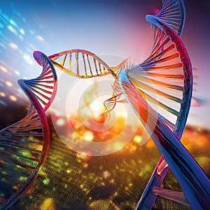 DNA background. DNA abstract background - 3d render