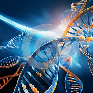 DNA background. DNA abstract background - 3d render