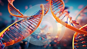 DNA background. DNA abstract background - 3d render