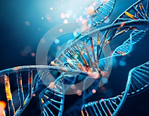 DNA background. DNA abstract background - 3d render