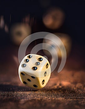 Rolling dice with move effect