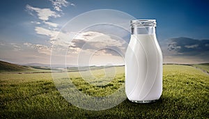 One liter milk (w clipping path)