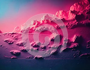 Pink AI Generated Landscape