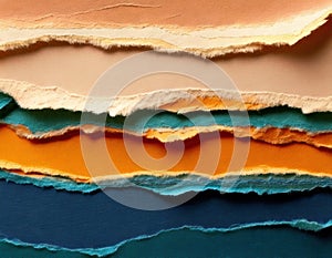 Layered Torn Paper Texture