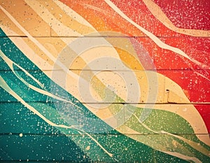 Abstract Swirls on Brick