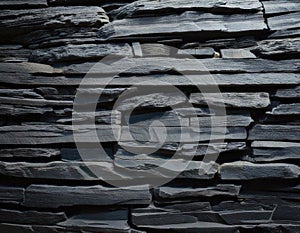 Dark Slate Stone Wall Texture