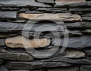Dark Slate Stone Wall Texture