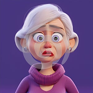 Surprised persoon cartoon