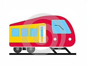 A vector image of a train. This vector is very good for design that needs transportation