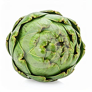 Artichoke on the with isolated background