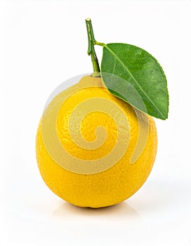 Lemon on the with isolated background